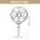 1 pair flower design alloy curtain hooks for wall decor 6
