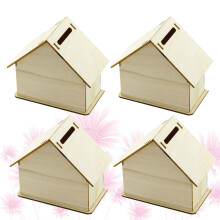 wooden storage box set diy blank holder for money candy desktop home