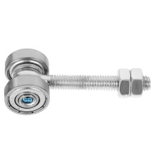 heavy duty pulley assembly for window and door with two bearings