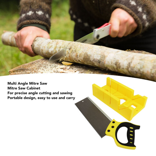 Hand Mitre Saw Guide Kit with Clamping Storage Box for Precise Angle Cutting 2