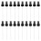 20pcs portable spray bottle pump replacement mist sprayer black 10