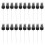 20pcs portable spray bottle pump replacement mist sprayer black 7