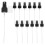 20pcs portable spray bottle pump replacement mist sprayer black 9