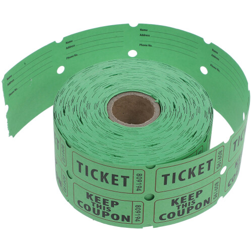 500pcs double roll raffle tickets numbered for events fundraisers