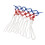 Professional Polyester Basketball Net for Training & Match - Red White Blue 9