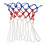 Professional Polyester Basketball Net for Training & Match - Red White Blue 2