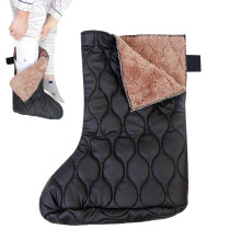 Leg Cast Cover Windproof Sock Black Size L Warm Foot Cast Sleeve For Plaster Stocking