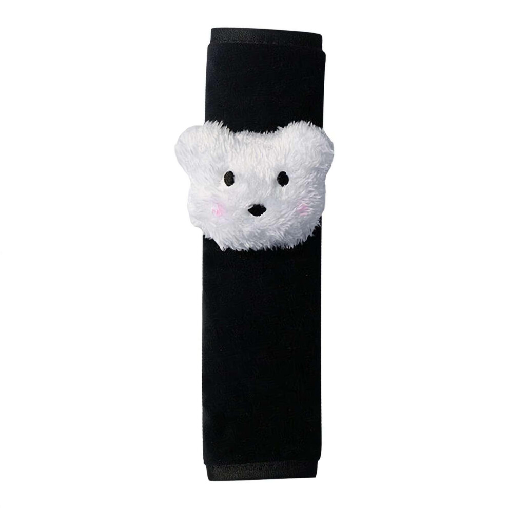 Seat Belt Pads Bear-Design Plush, Universal Car Seat Belt Cover, Cartoon Style Shoulder Pad For Adults Kids Women Men 9354506886851