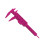 Vernier Caliper 0-80Mm Plastic Double Rule Scale Measuring Ruler Inside Diameter Depth Gauge 1