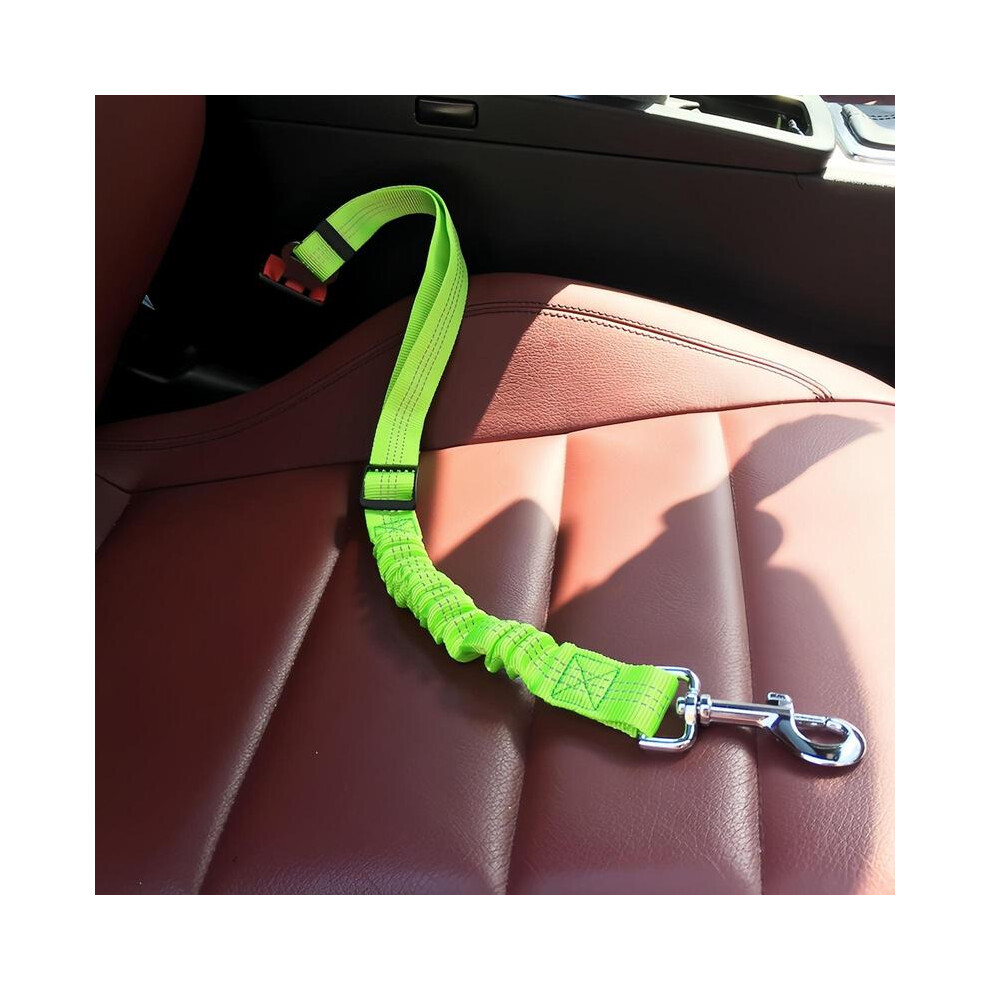 (, One-Size) Adjustable Pet Car Seat Belt, Cat Safety Leash, Dog Traction Rope For Dogs And Cats, Adjustable Safety Harness, Durable Nylon Green 5071832461258