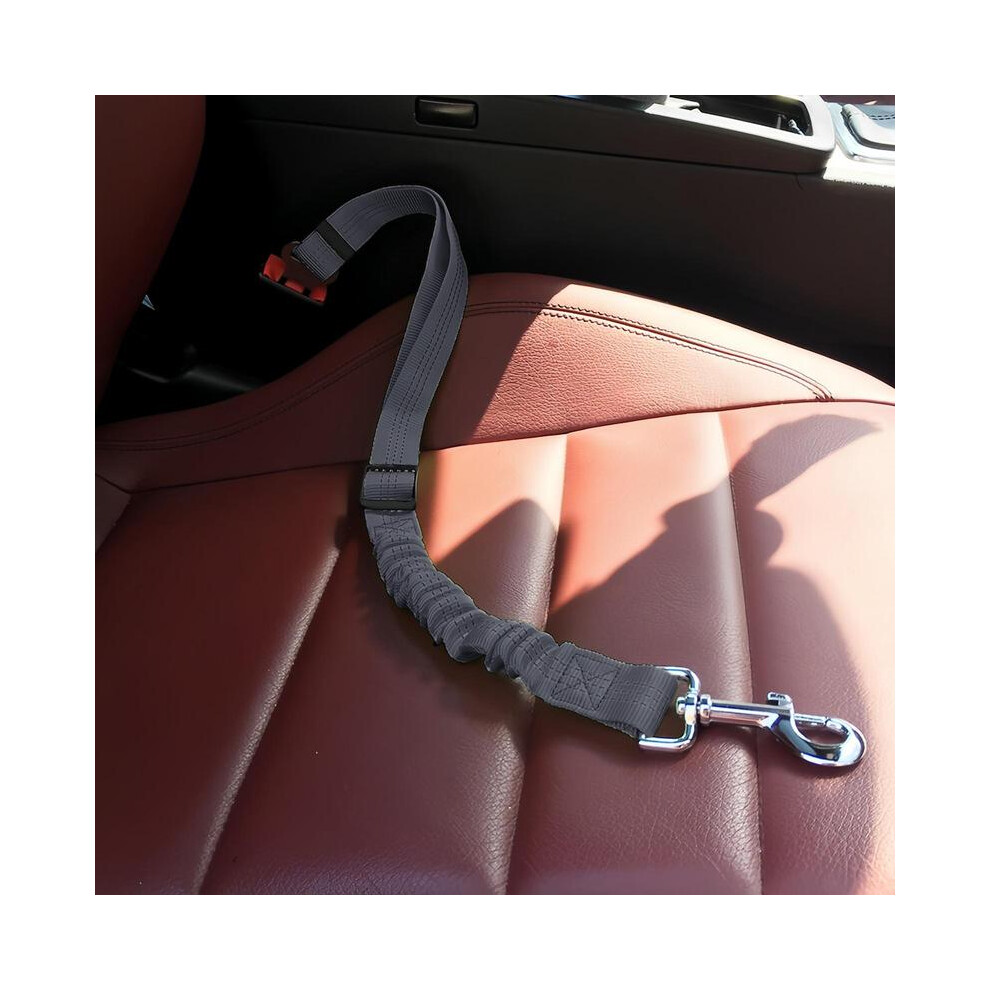(, One-Size) Adjustable Pet Car Seat Belt, Cat Safety Leash, Dog Traction Rope For Dogs And Cats, Adjustable Safety Harness, Durable Nylon Grey 5071832461265