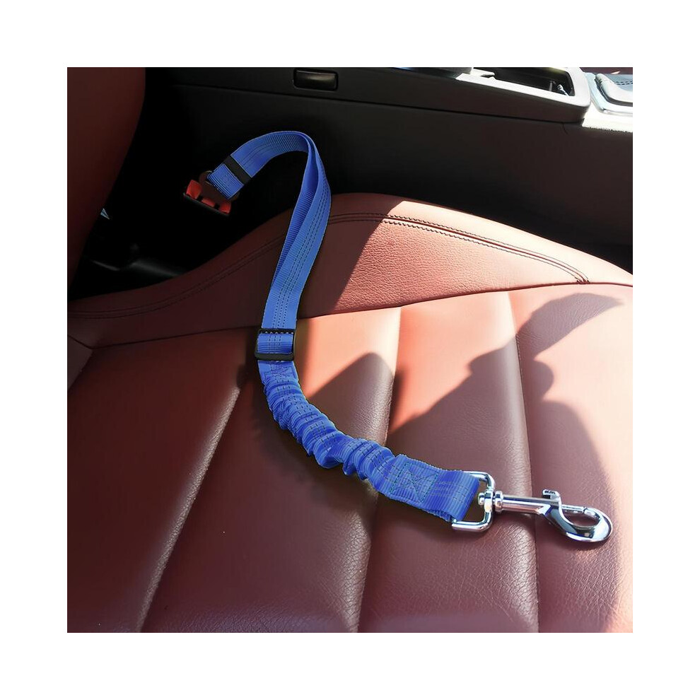 (, One-Size) Adjustable Pet Car Seat Belt, Cat Safety Leash, Dog Traction Rope For Dogs And Cats, Adjustable Safety Harness, Durable Nylon Blue 5071832461234