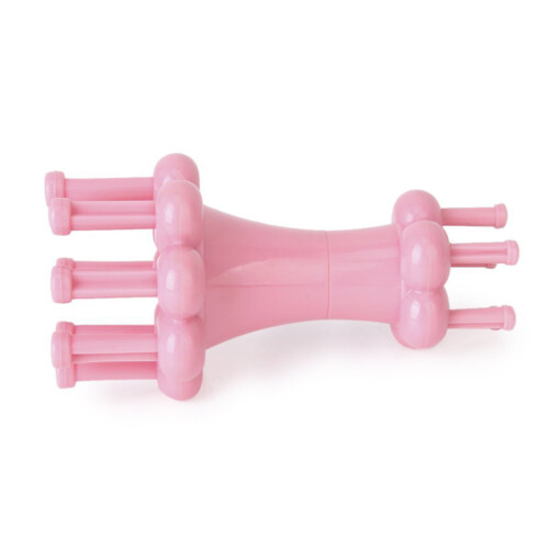 Pinker Runder Strickrahmen Aus Robustem Kunststoff Für Anfänger 2