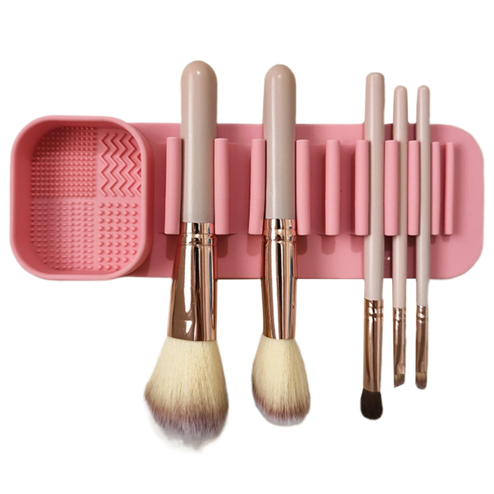 Makeup Brush Dryer Holder - Soft Silicone Drying Tray, Travel Makeup Organizer, Multi-Purpose Bathroom Tool