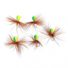 5PCS Ice Fishing Hooks High Carbon 5MM Fishing Jig Lures Set for Outdoor Winter Perch Angling