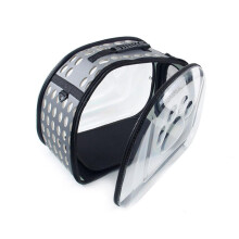 Outdoor Pet Carrier Bag Extendable Buckle Large Size Cat Dog Carrier For Cats And Dogs Grey