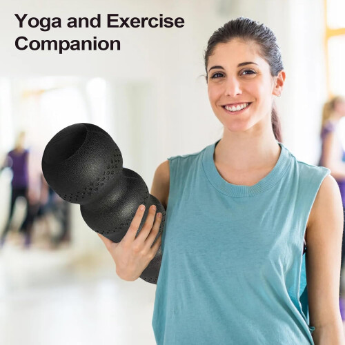 Yoga Foam Roller - High-Density EVA Foam, Wave Textured Surface, Trigger Point Back Massager, Spine Alignment Massage 1