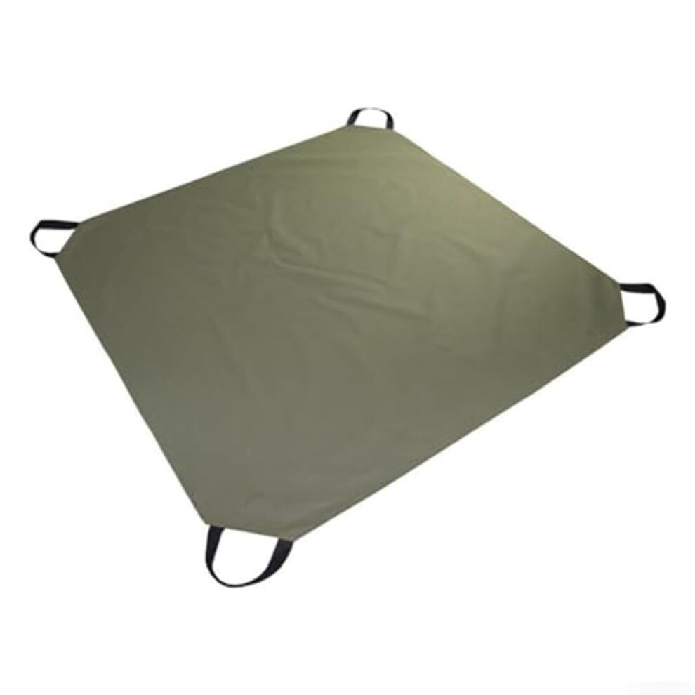 Heavy Duty Waste Collection Tarpaulin 4X6 Ft Polyethylene With Reinforced Edges Black Garden Debris Cover Outdoor Clean Up 9393856921461