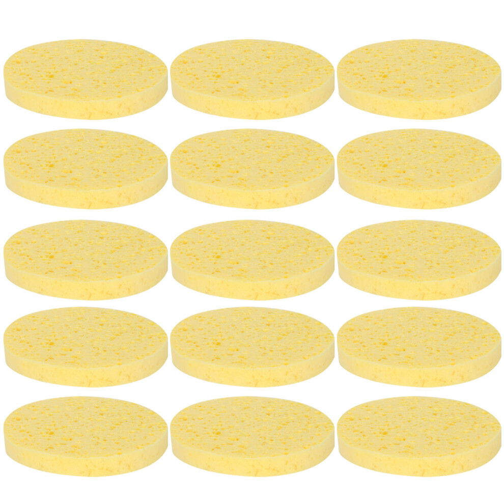 Iplusmile 40Pcs Natural Sponge Puff For Facial Cleansing And Makeup Removal