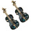 2 pcs cello-shaped alloy brooch for clothes decoration 1