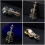 2 pcs cello-shaped alloy brooch for clothes decoration 11