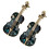 2 pcs cello-shaped alloy brooch for clothes decoration 5