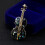 2 pcs cello-shaped alloy brooch for clothes decoration 9