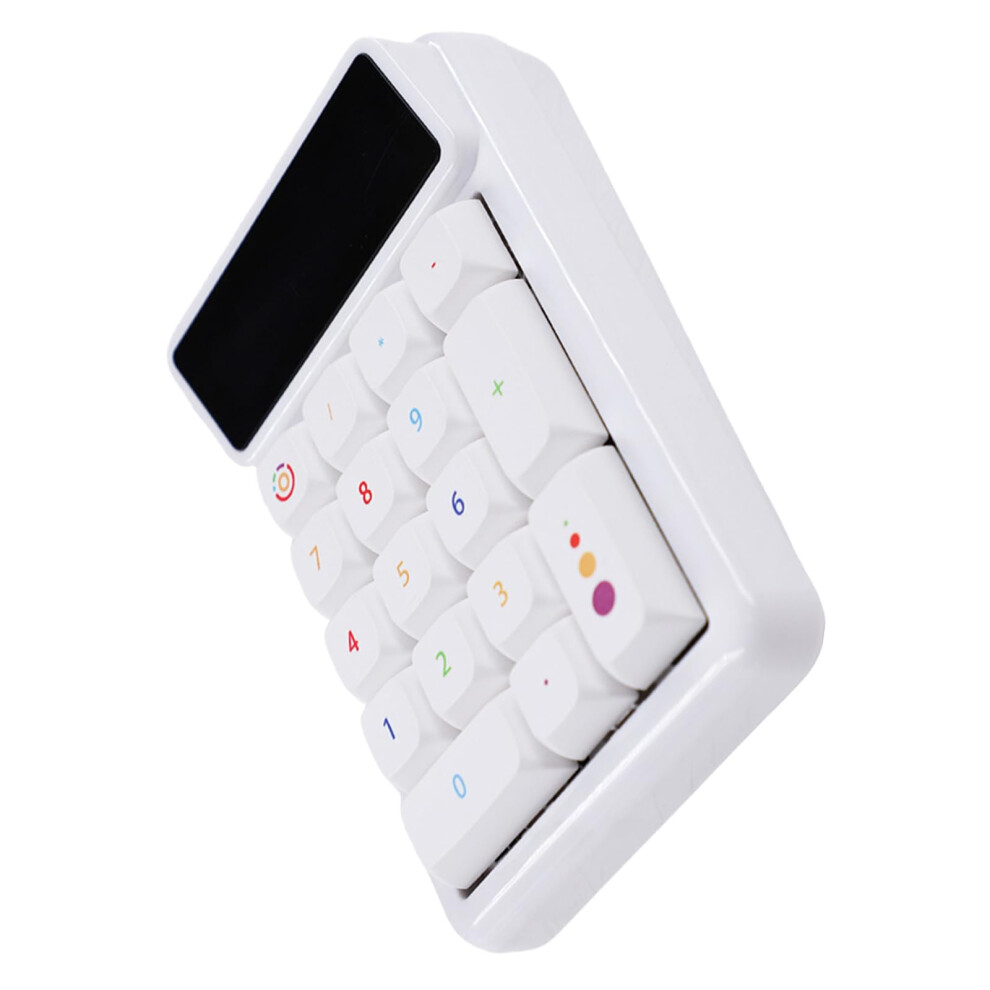 Computer Numpad Mechanical Numeric Keyboard With Calculator Function 17-Key Numpad White 9016109038982