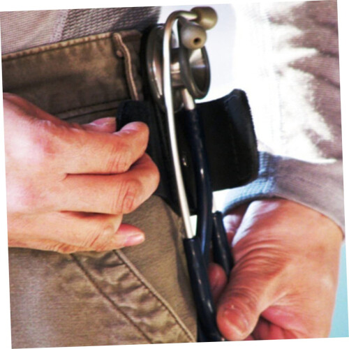 Leather Stethoscope Holder Case PU Material Compact Design Easy Portability Fits Stethoscope Types 1