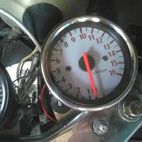 1.6W Real Time Engine Data Tachometer Speedometer For Motorcycle Racers Inductive Pointer Instrument 1