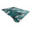 Modern DE LUXE carpet 622 Abstraction - structural green / anthracite 140x190 cm 4
