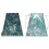 Modern DE LUXE carpet 6754 Abstraction - structural green / grey 160x220 cm 2