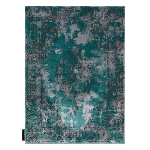 Modern DE LUXE carpet 6754 Abstraction - structural green / grey 160x220 cm 2