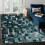 Modern DE LUXE carpet 6768 Geometric - structural green / anthracite 160x220 cm 5