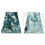 Modern DE LUXE carpet 622 Abstraction - structural green / anthracite 140x190 cm 2
