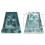 Modern DE LUXE carpet 634 Frame vintage - structural green / anthracite 240x330 cm 2