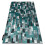 Modern DE LUXE carpet 6768 Geometric - structural green / anthracite 160x220 cm 1