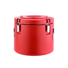 16L Commercial Insulated Rice Barrel Refrigerated Transport Carrier One-Button Exhaust Red Beer Dispenser
