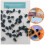Heart Shaped Push Pin Black For Map Marking And Wall Display 10
