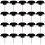Heart Shaped Push Pin Black For Map Marking And Wall Display 8