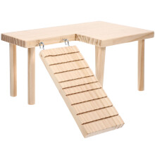 wooden hamster toy set wear-resistant platform rat ladder supply