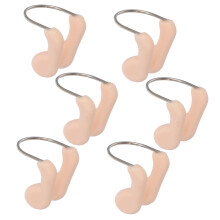 Nose Clips 6-Pack for Swimming, Adults, Comfortable Fit, Pool Use, Saltwater and Freshwater