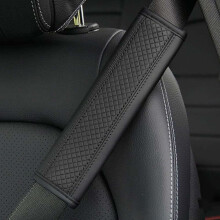 Leather Car Seat Belt Pads For Chery Jaecoo J7 2023-2024, 2Pcs Shoulder Protector Pad Black Interior Accessories