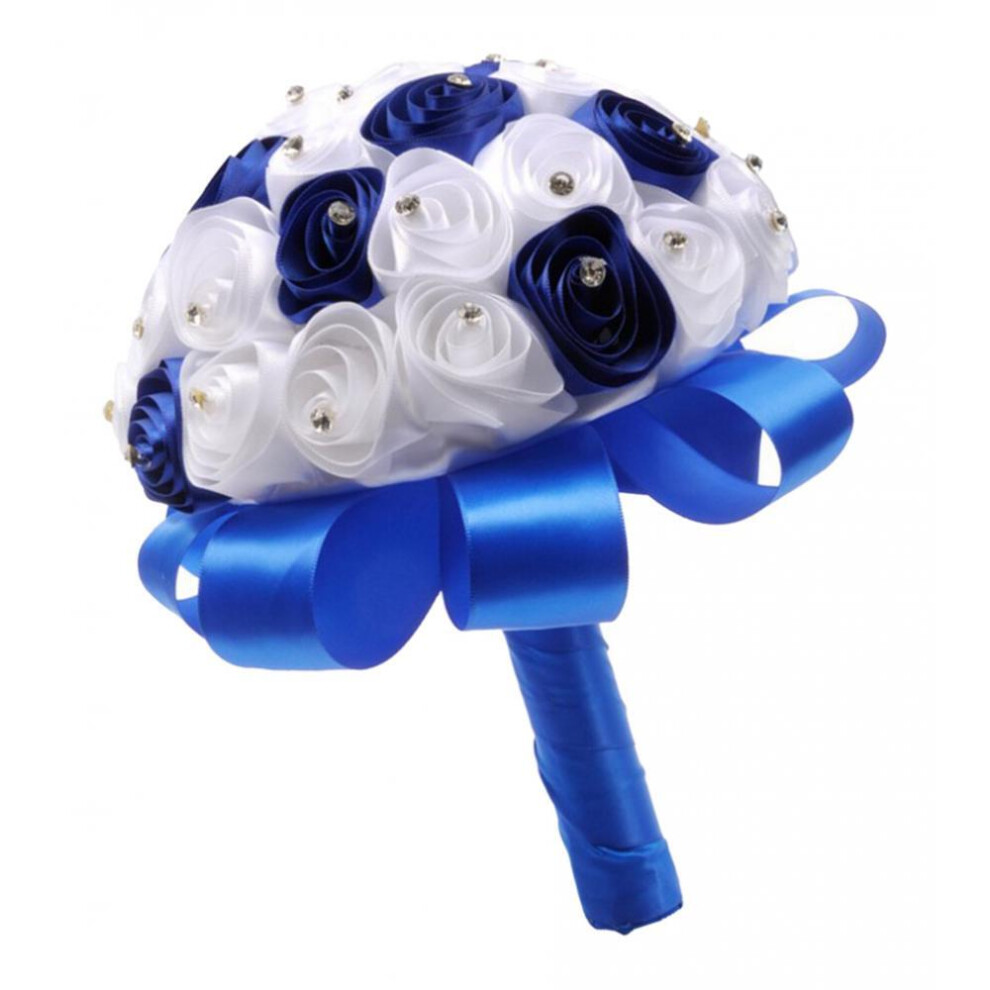 Romantic Bridal Rose Hand Bouquet Hand Tied Flower Wedding Supply-image-OPC-PKQFTX8-NEW