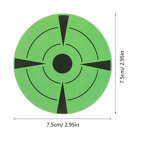 1 125 fluorescerende schietschijf stickers, zelfklevend 1