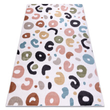 Tapete FUN Spots para crianças pontos creme 200x290 cm