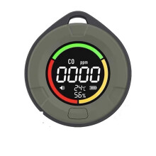 Air Quality Monitor PTH-10D Mini CO Detector, Portable CO Monitor With HD LED Screen, USB Charging, Indoor And Travel