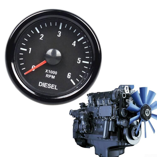 Reliable 52mm Diesel Engine Electrical Gauge For Diesel Engines With Seamless Dashboard Compatibility 1