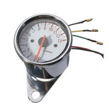 Motorcycle Tachometer 0-13000 RPM Gauge Universal For 12V Motorcycle Meter