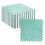 10 Plush Mint Green Foam Tiles - Safe Interlocking Floor Mat Solution 2
